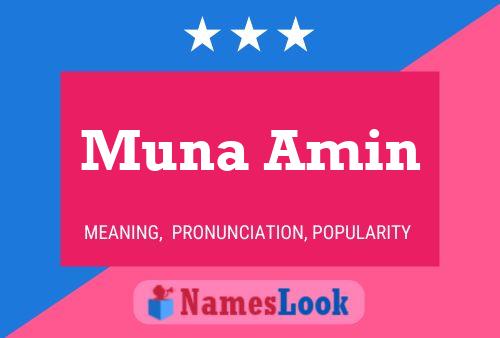 Muna Amin 名字海报