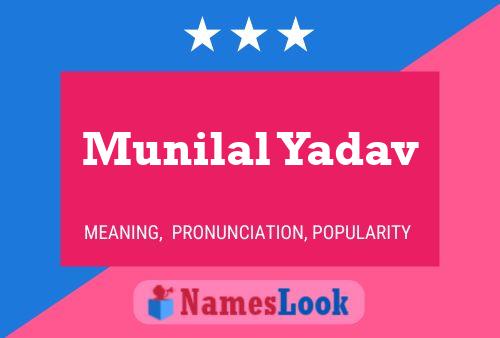 Munilal Yadav 名字海报