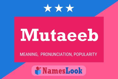 Mutaeeb 名字海报