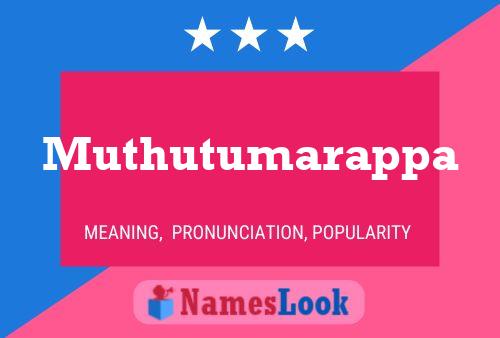 Muthutumarappa 名字海报