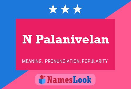 N Palanivelan 名字海报