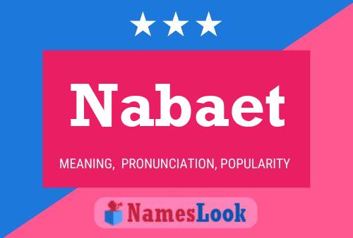 Nabaet 名字海报