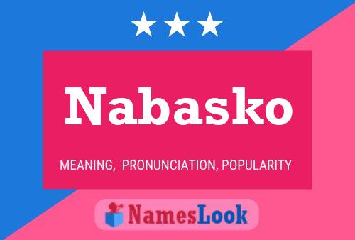 Nabasko 名字海报