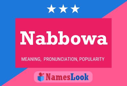 Nabbowa 名字海报