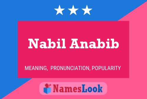 Nabil Anabib 名字海报