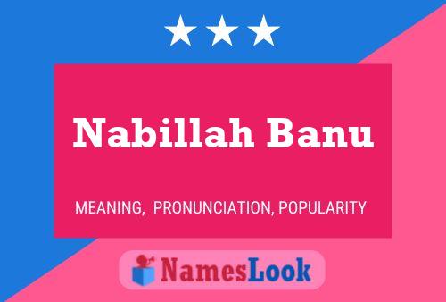 Nabillah Banu 名字海报