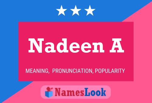 Nadeen A 名字海报