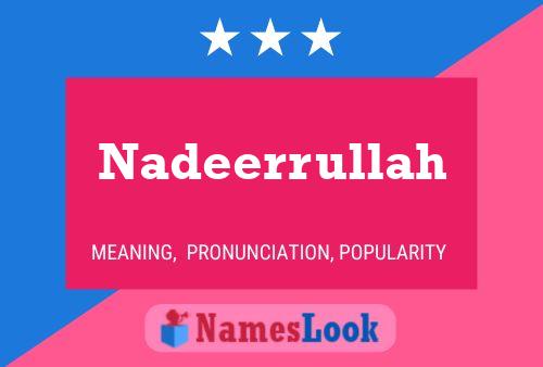 Nadeerrullah 名字海报