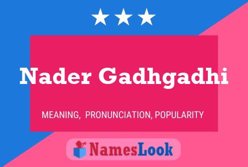 Nader Gadhgadhi 名字海报