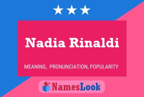 Nadia Rinaldi 名字海报