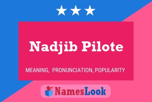 Nadjib Pilote 名字海报