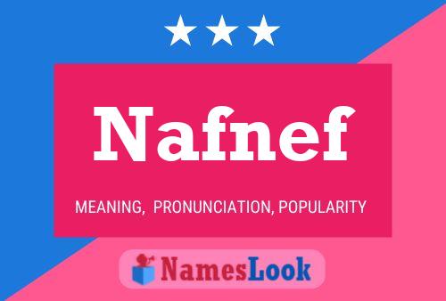 Nafnef 名字海报