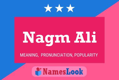 Nagm Ali 名字海报