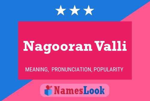 Nagooran Valli 名字海报