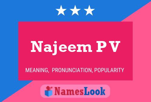 Najeem P V 名字海报