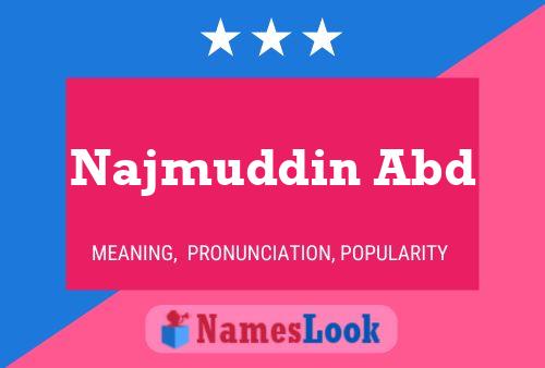 Najmuddin Abd 名字海报