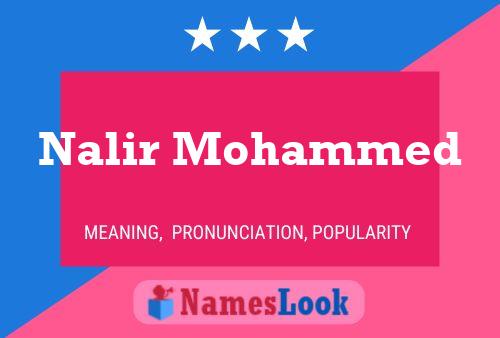 Nalir Mohammed 名字海报