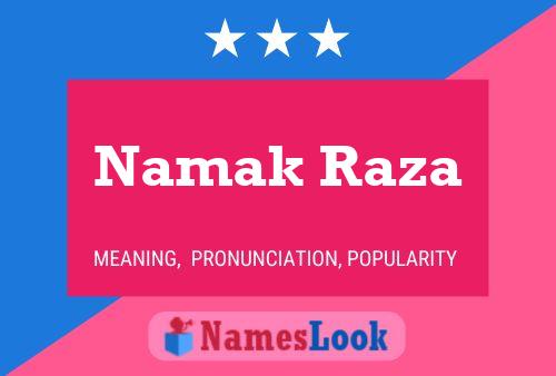 Namak Raza 名字海报