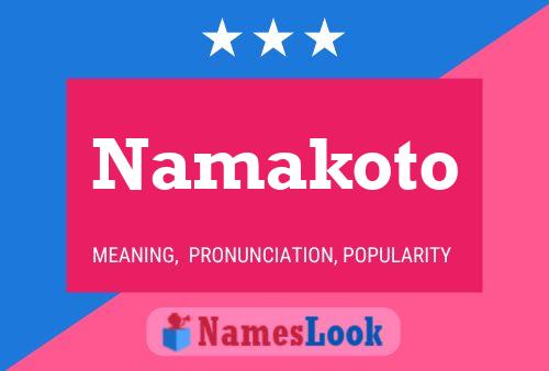 Namakoto 名字海报