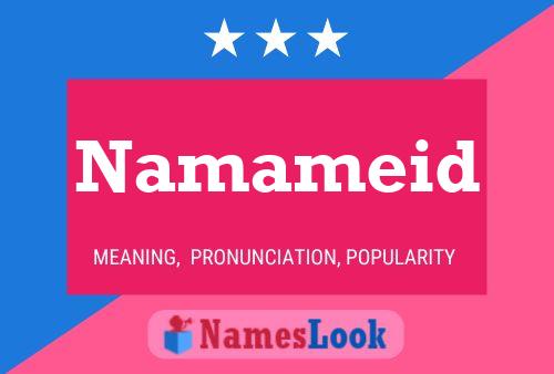 Namameid 名字海报