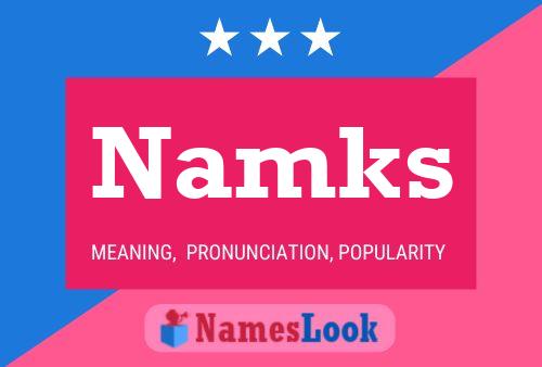 Namks 名字海报