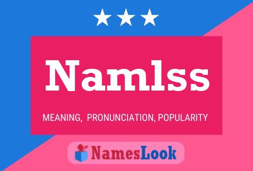 Namlss 名字海报