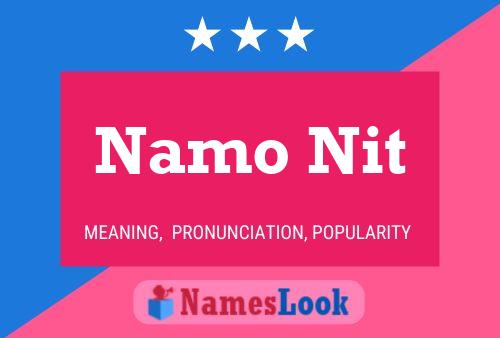 Namo Nit 名字海报