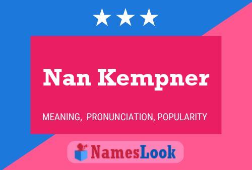 Nan Kempner 名字海报