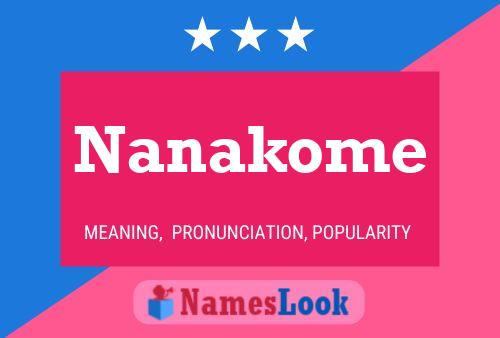 Nanakome 名字海报