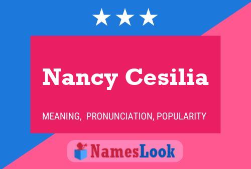 Nancy Cesilia 名字海报