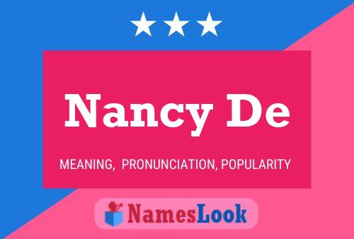 Nancy De 名字海报