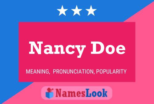 Nancy Doe 名字海报