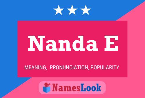 Nanda E 名字海报