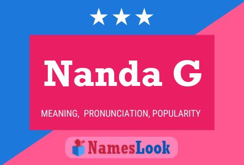 Nanda G 名字海报