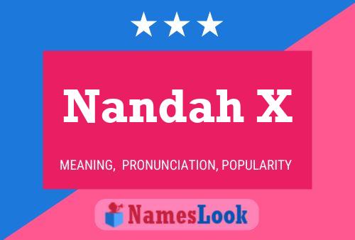 Nandah X 名字海报