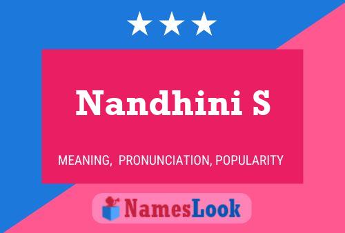 Nandhini S 名字海报