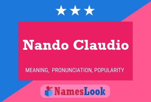 Nando Claudio 名字海报