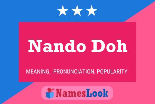 Nando Doh 名字海报