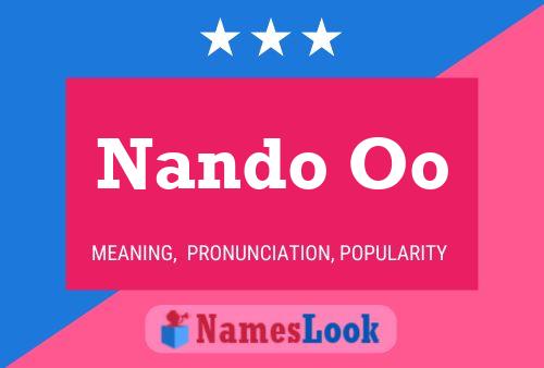 Nando Oo 名字海报