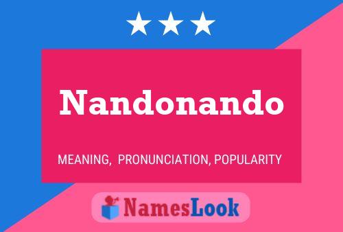 Nandonando 名字海报