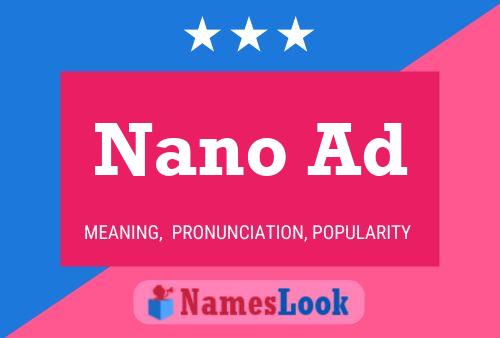 Nano Ad 名字海报