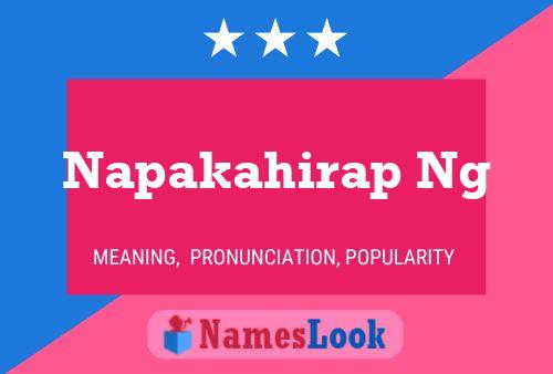 Napakahirap Ng 名字海报