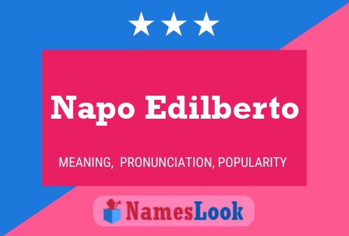 Napo Edilberto 名字海报