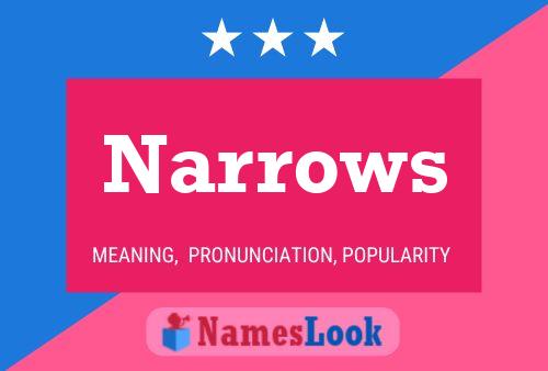 Narrows 名字海报