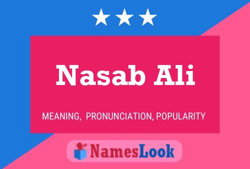 Nasab Ali 名字海报