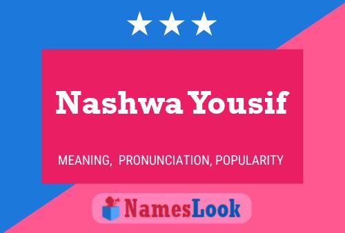 Nashwa Yousif 名字海报