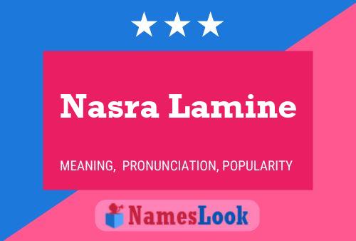 Nasra Lamine 名字海报