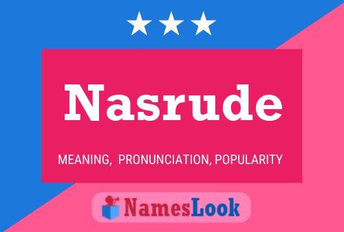 Nasrude 名字海报