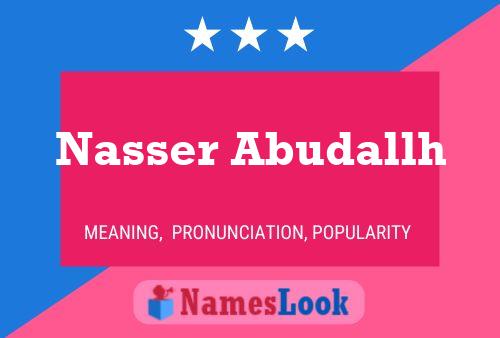 Nasser Abudallh 名字海报