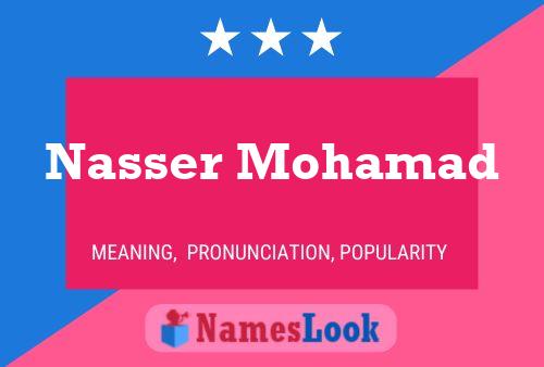 Nasser Mohamad 名字海报